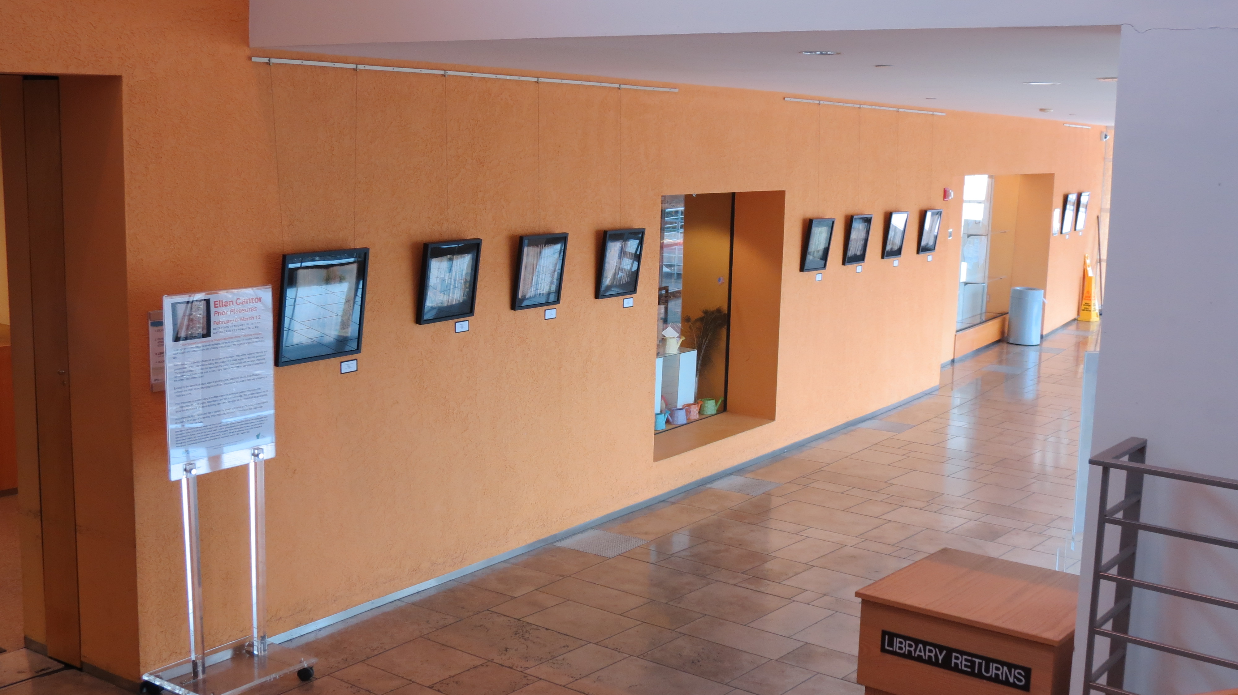 Artwork Hanging in the Peninsula Center Lobby