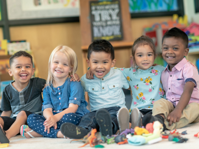 Picture of Preschoolers Smiling