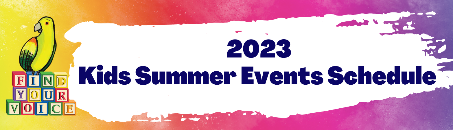 2023 Kids Summer Events Schedule
