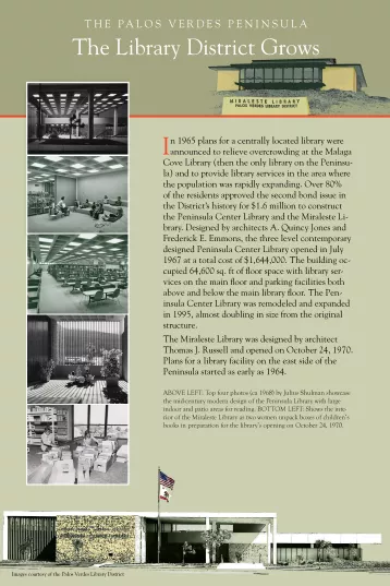 Peninsula Center and Miraleste Libraries