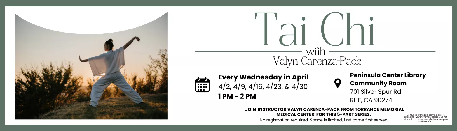 Tai Chi Every Wednesday in April
